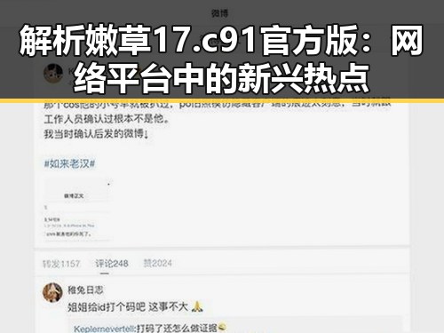 解析嫩草17.c 91官方版：网络平台中的新兴热点