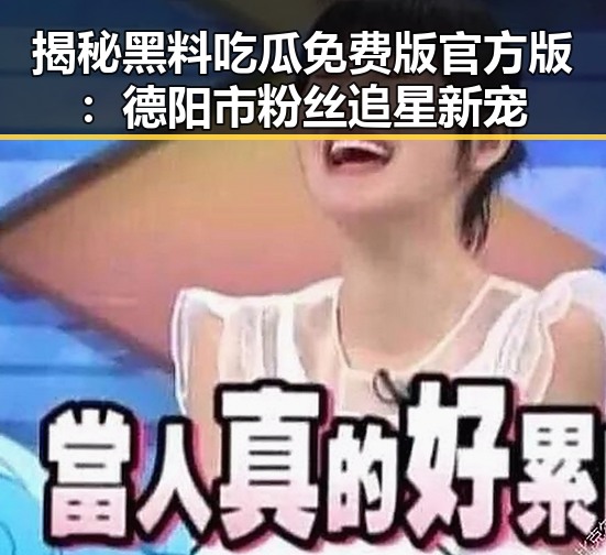 揭秘黑料吃瓜免费版官方版：德阳市粉丝追星新宠