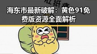 海东市最新破解：黄色91免费版资源全面解析
