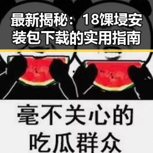 最新揭秘：18馃埐安装包下载的实用指南