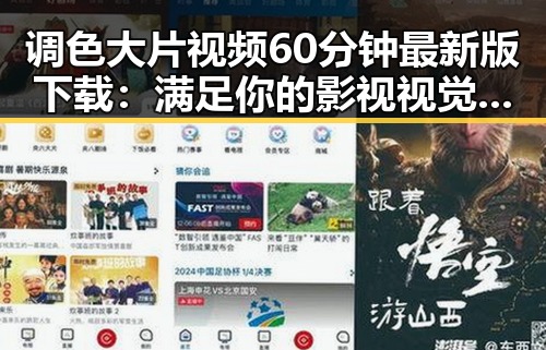 调色大片视频60分钟最新版下载：满足你的影视视觉体验