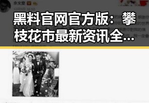 黑料 官网官方版：攀枝花市最新资讯全解析